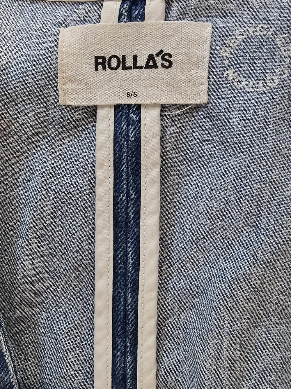 Rolla’s Denim Vest Button Front Cropped Western Boho Festival Blue Jean Vest - Picture 2 of 5